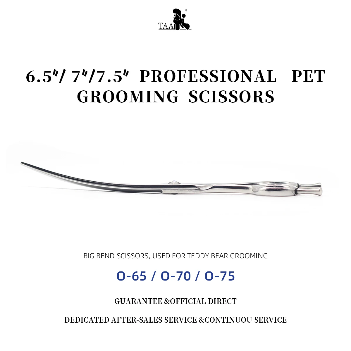 

TAA Professional Grooming Scissors for Dogs Curved Scissors Pet Grooming Shears Steel Alloy for Cat Dog Scissors Pet Shears Tool