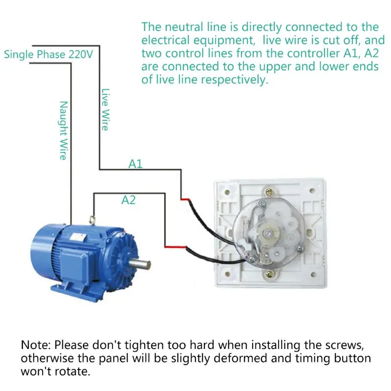 220V 2000W Timer Control Mechanical Countdown Control Interruptor 30 Minutes/60 Minutes