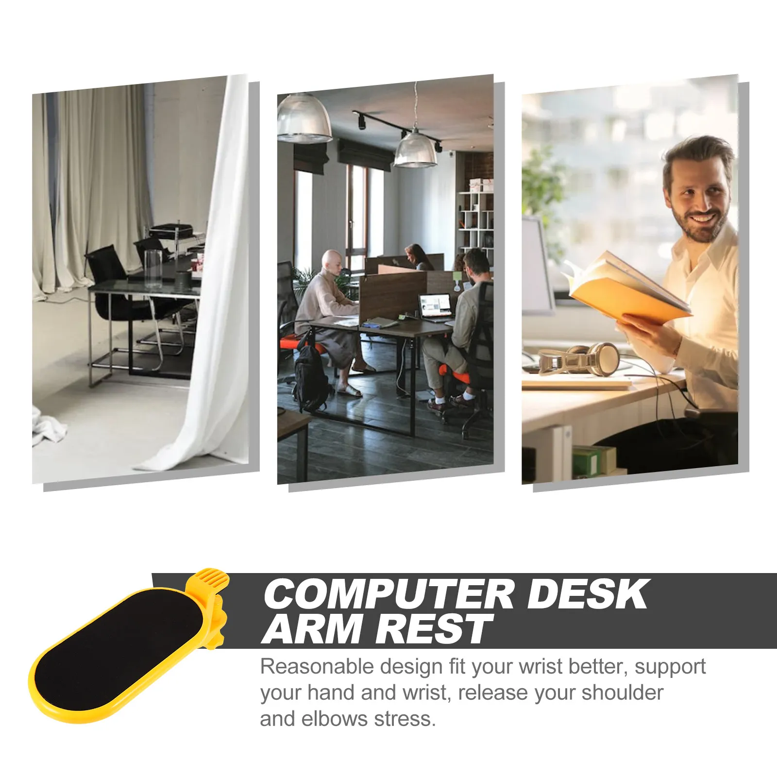 Premium Wrist Rest for Computer Desk Arm Support Pad Ergonomic Design Relieves Shoulder Elbow Stress Ideal for Long Hours Typing