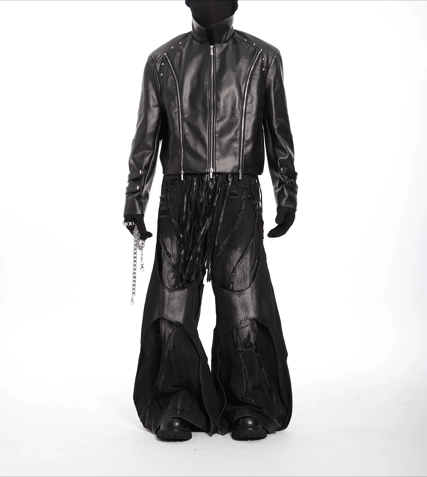 Fashion Zipper Motorcycle Leather Jackets Men 2025 Autumn New Stylish High-End Faux Leather Jackets Male Long Sleeve Chic Coats