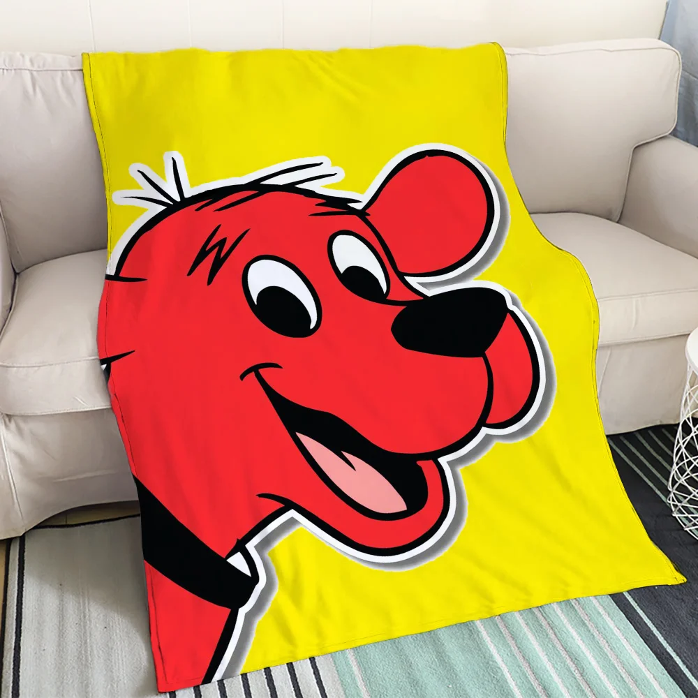 Big Red Dog Clifford Fur Blanket Bed Throw Blankets Throws Kids Luxury Throw Blanket Sofa Home and Decoration Cobija Knee