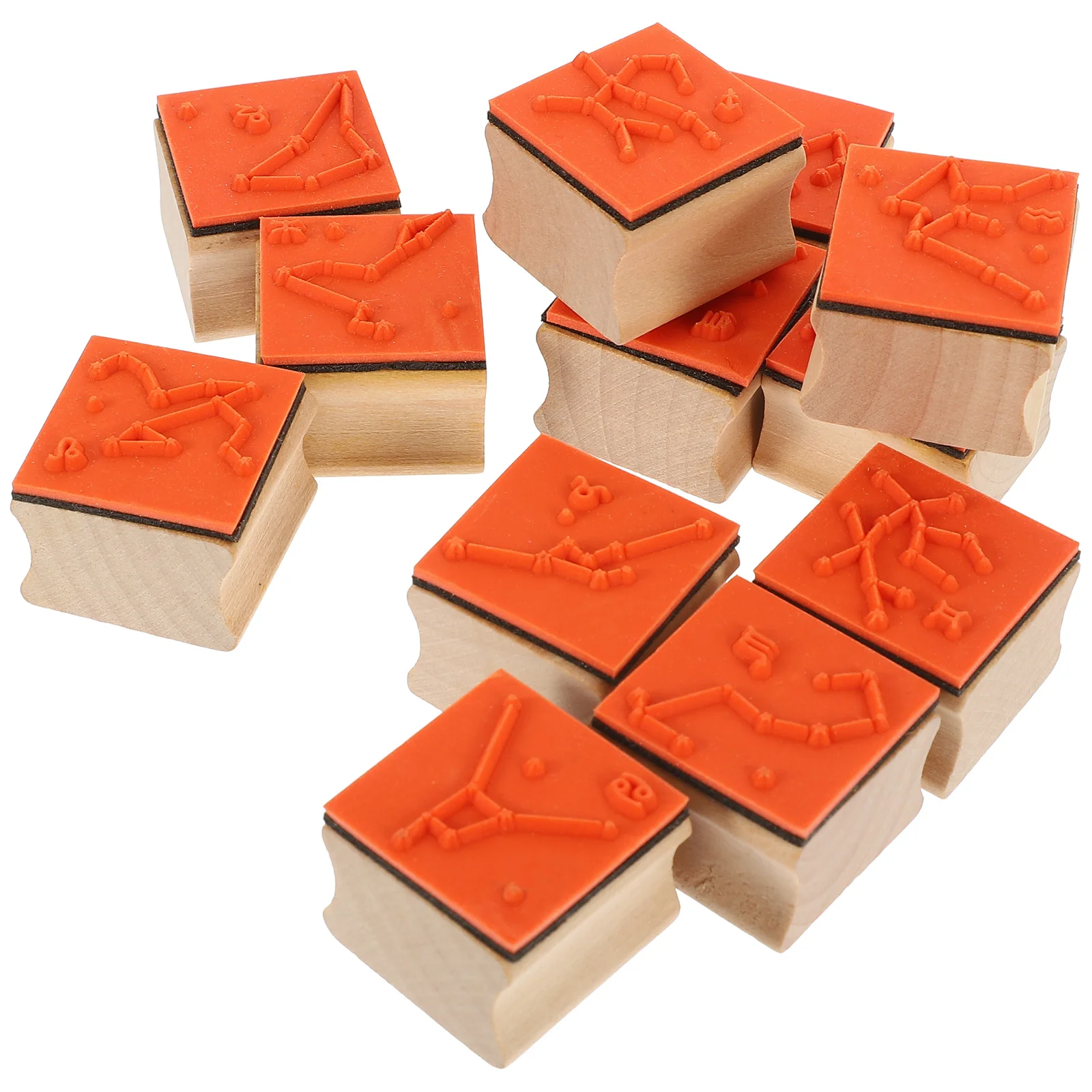 

12Pcs Constellation Wood Small Style DIY Scrapbooking for Handmade Cards Diaries Invitations