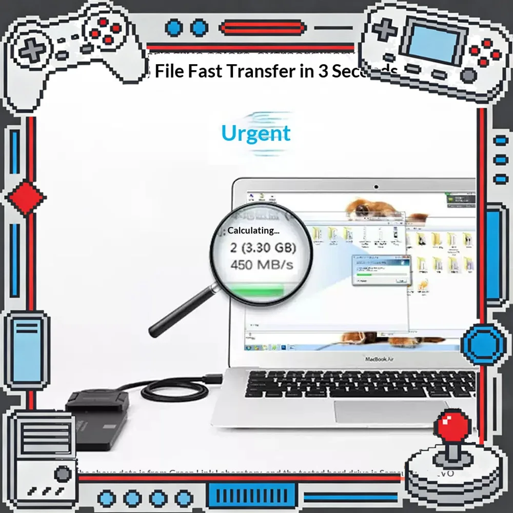 UGREEN 20231 CR108 USB 3.0 to SATA Adapter Cable for 2.5 3.5 Inch HDD SSD Hard Drive