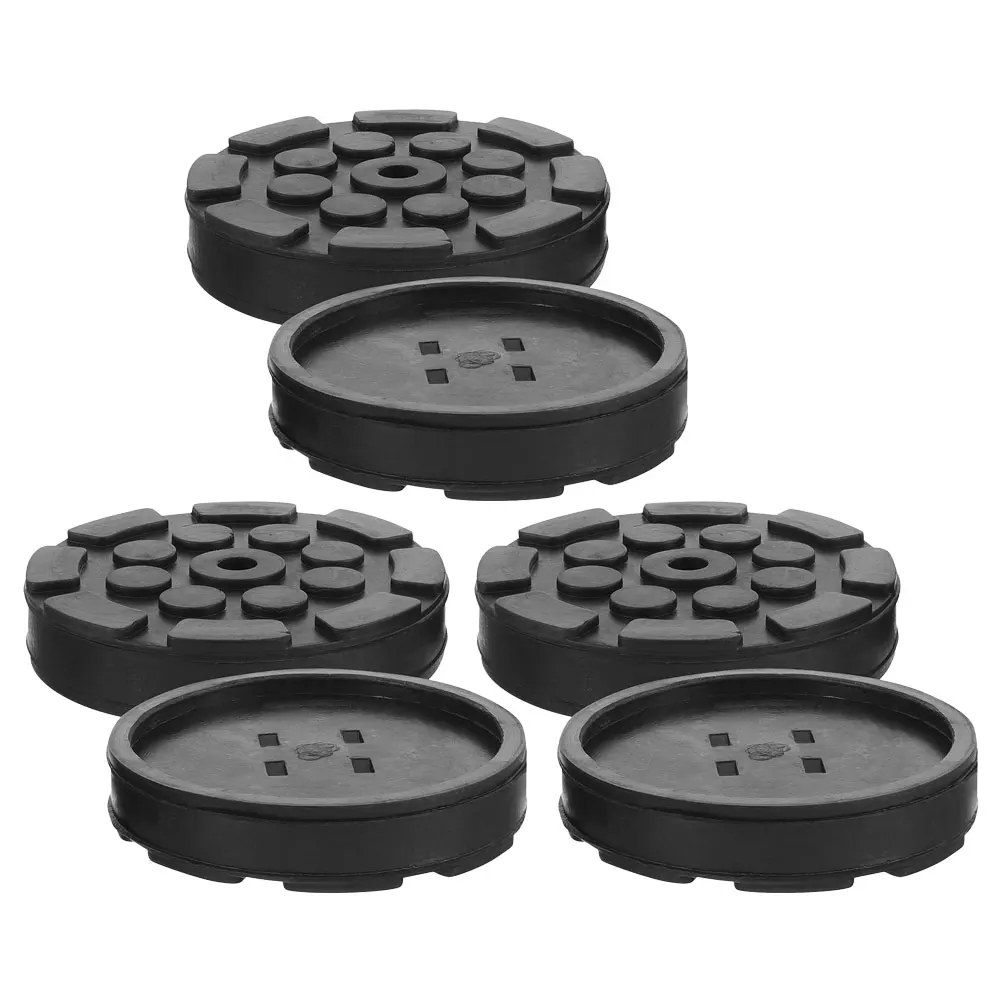 

6pcs Rubber Foot Pads for Bottle Jack Aluminum Lifting Car Antislip Durable Floor Protection Hydraulic Lift Compatibility point