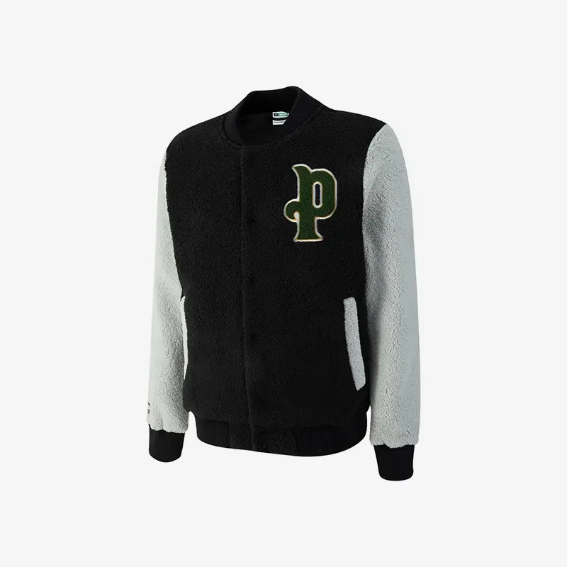 Pum Lamb Wool Men's Stand-up Collar Sports Casual Baseball Jacket 536182-05