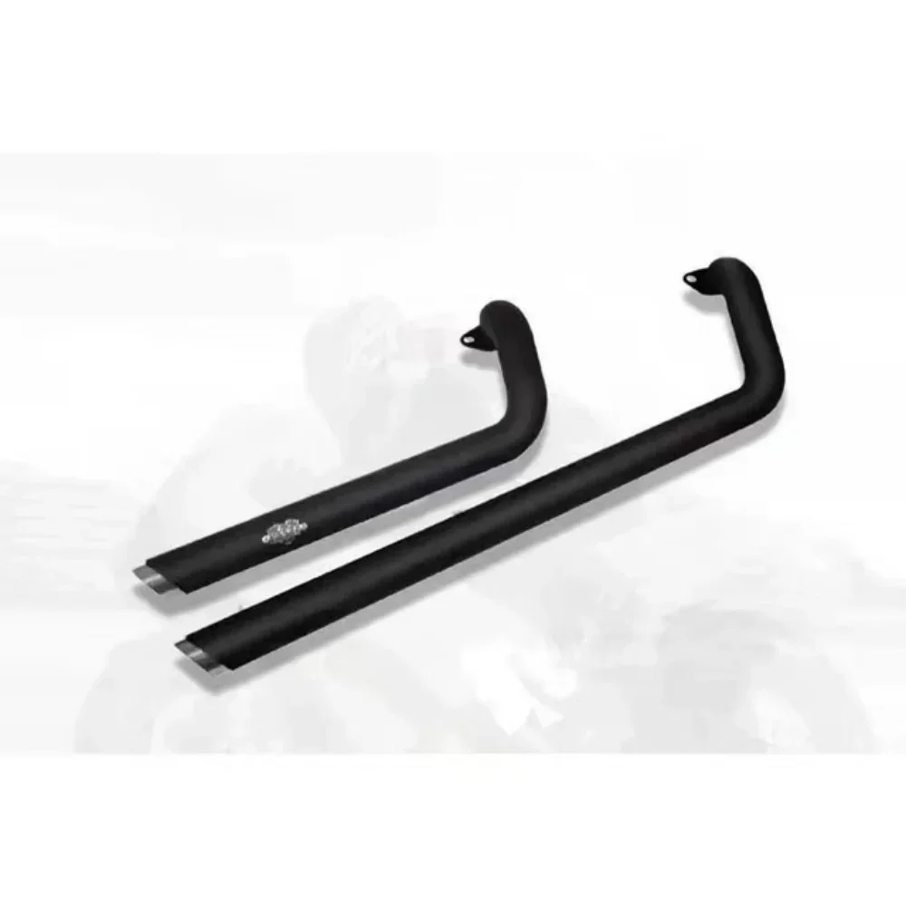 

For QJMOTOR SRV300 300 SRV 300 SRV retro motorcycle exhaust muffler pipe right side double pipe with modified horseshoe sound