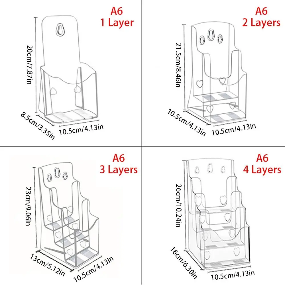 1Pcs Display Rack Card Storage Holder Desktop Basket Acrylic Photo Card Collection Organizer Photocard Stickers Transparent