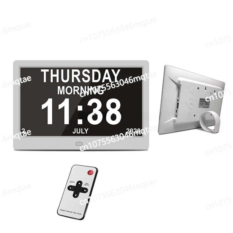 10.1 Inch Lcd Screen Medicine Reminder Alarm Digital Calendar Clock for Dementia Alzheimer Old People