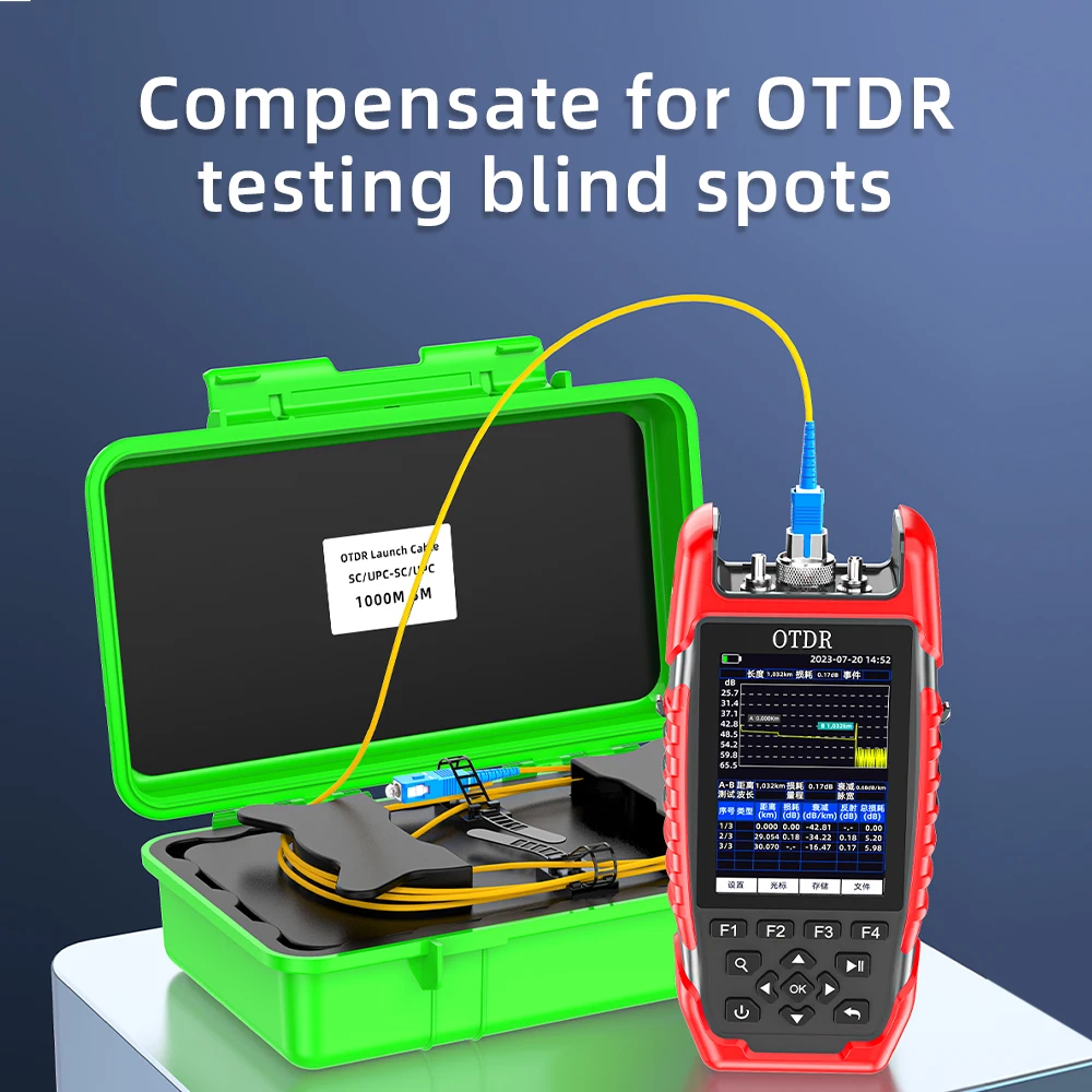 SAIVXIAN SC/APC SC/UPC OTDR OTDR Launch Cable Fiber Single Mode OTDR Test Extension Cord 500m 1km 2km OTDR Dead Zone Eliminator
