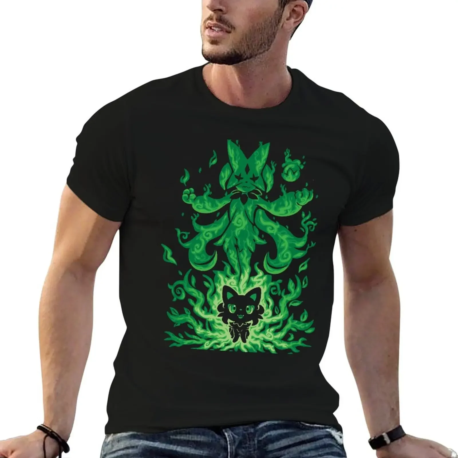 Silhouette Grass Magician Evolution T-Shirt graphic t shirts baggy shirts sports fans mens clothing