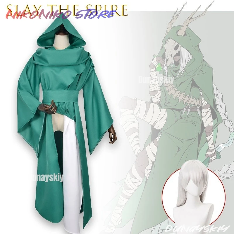 Slay The 2 Silent Cosplay Spire Cloak Anime Game Character Same Style Cape For Halloween Carnival Performance 코스프레s White Cos