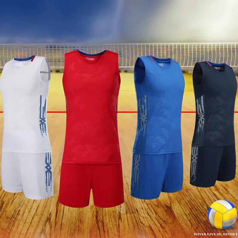 Female Volleyball Jersey and Shorts Uniform Set Unisex Quick Dry Fit Sportswear Suit Customized Printed Logo Volleyball Clothes