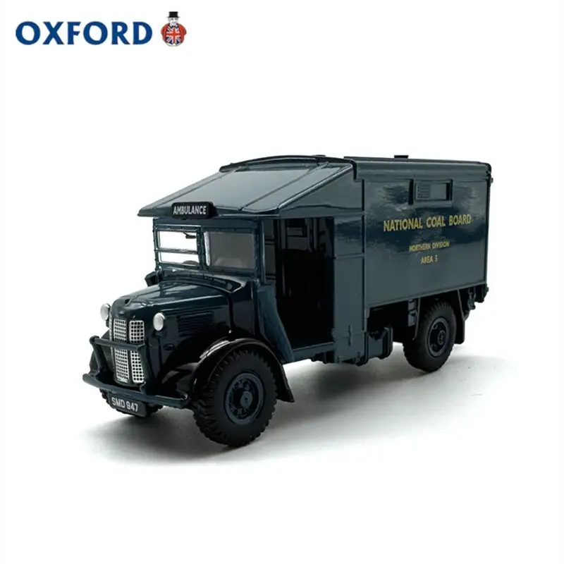 

OXFORD 1:76 Austin K2 Coal Ambulance Alloy Car Diecasts & Toy Vehicles Car Model Miniature Scale Model Car For Children