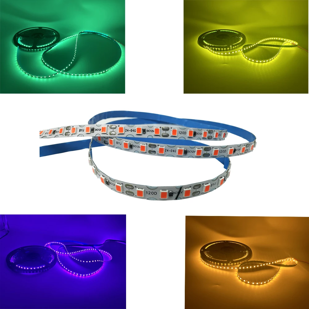 S forma flexível LED Strip Light, luz de corda flexível, DIY Neon Sign Letter, 12 cores, 2835 SMD, 6mm, DC 12V, 0.5m-10m