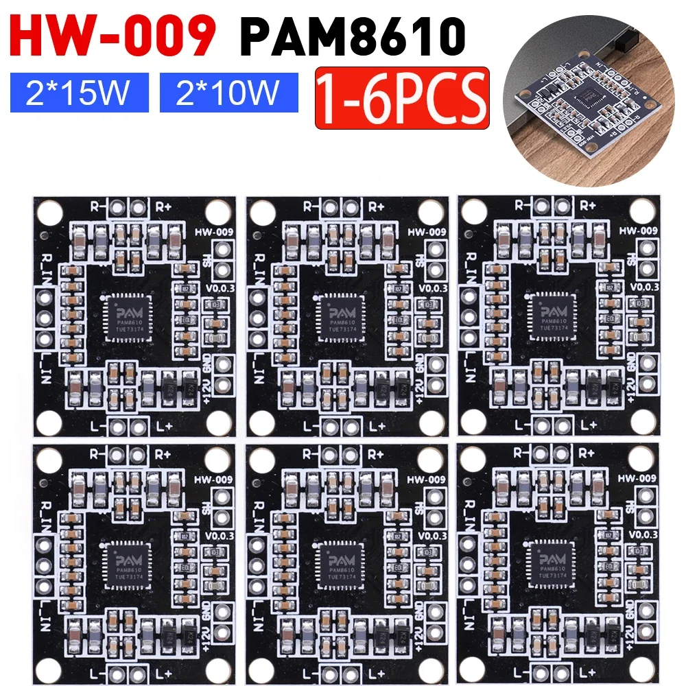 1-6PCS PAM8610 Modu…