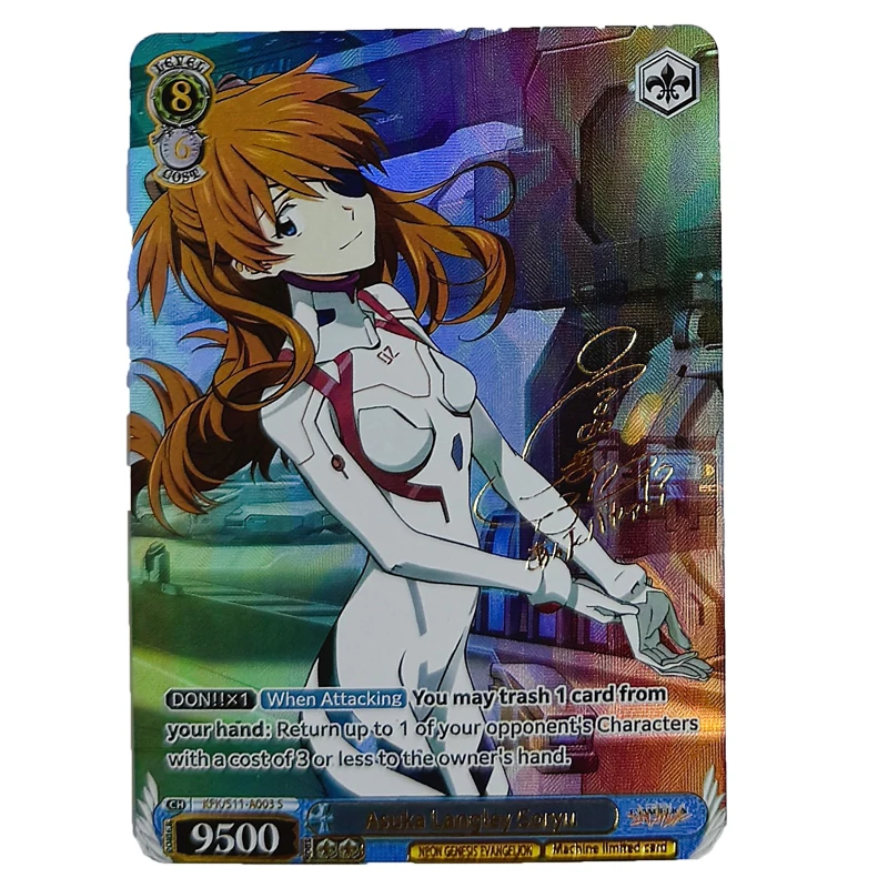 EVA Ayanami Rei Asuka Mai Shiranui Katsuragi Misato Ikari Shinji Hot stamping signature collectible card Christmas birthday gift