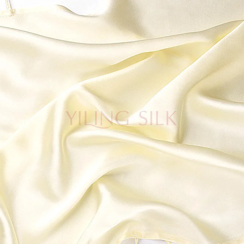16 Momme Silk Crepe Satin Fabric 100% Mulberry Silk Per Meter High-Quality Silky Fabric for Clothing Pajamas Dresses Sewing