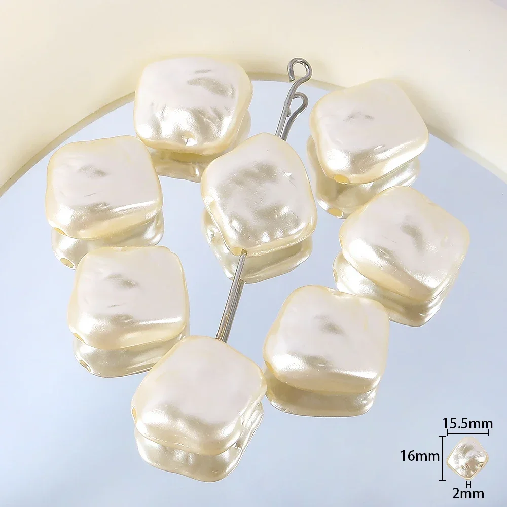 

10g/Bag Irregular Imitation Pearls Beads Acrylic Loose Beads for Jewelry Making DIY Necklace Earrings Hairclip Bracelet Necklace