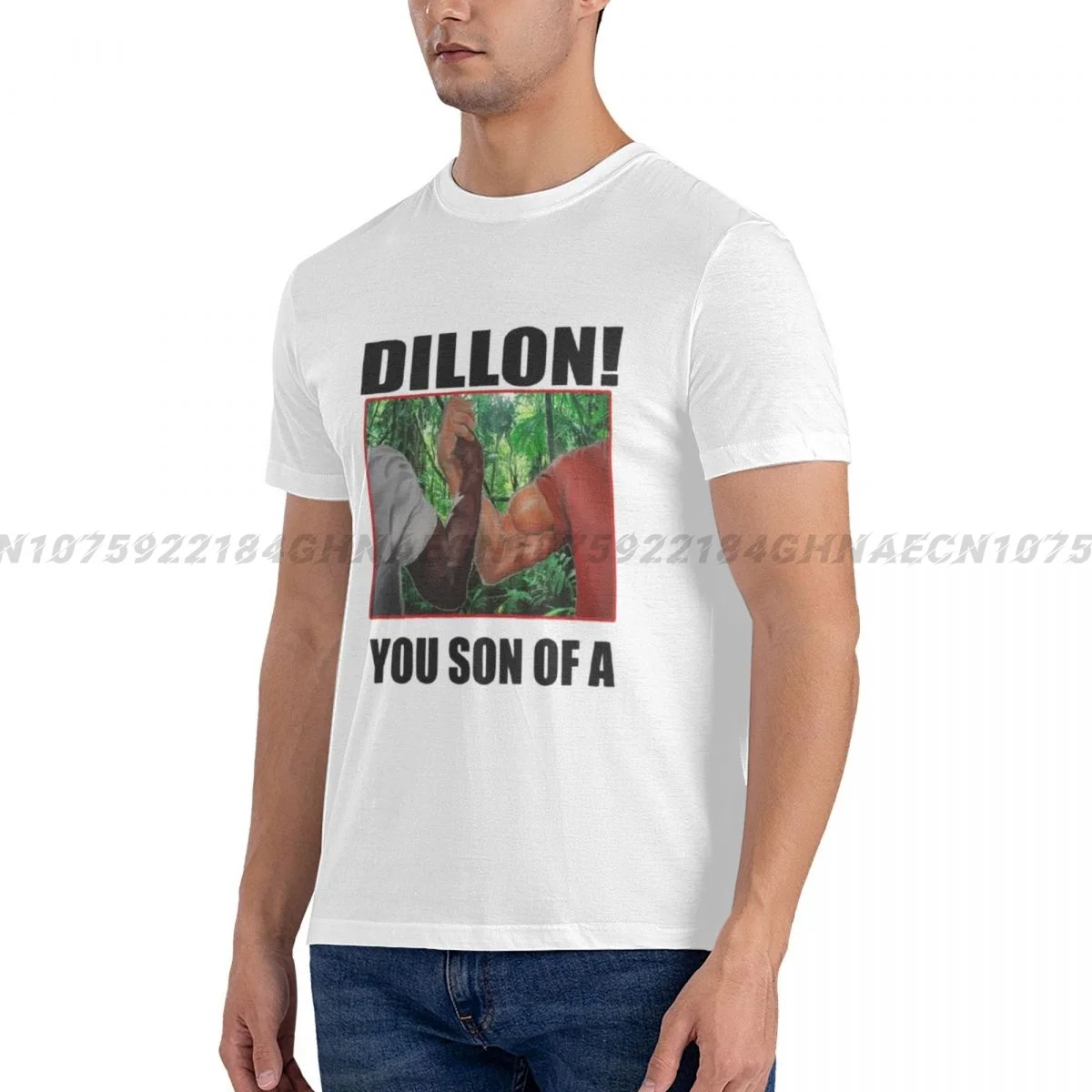 New Dillon You Son Of A Arnold Schwarzenegger Predator T Shirt Summer Short Sleeve Hip Hop Funny Cotton Tops