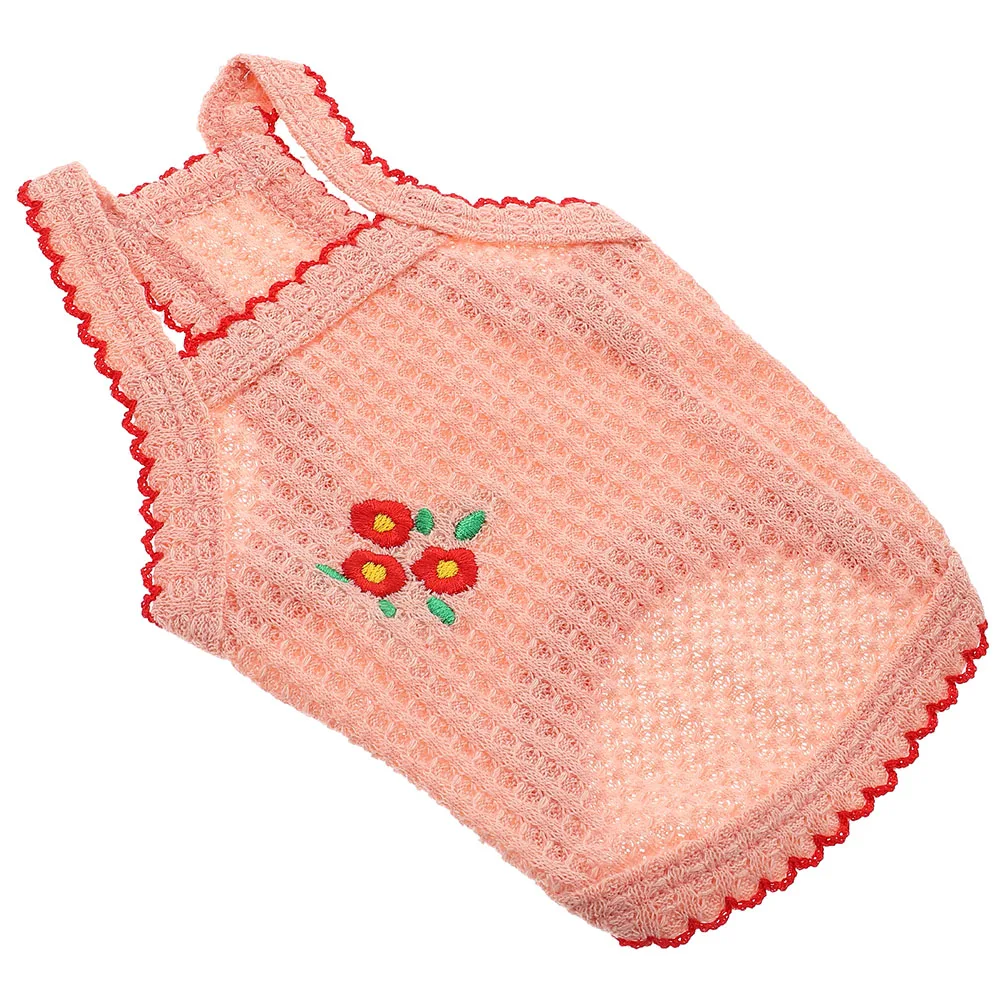 

Soft Embroidered Shirt Xl Breathable Puppy Vest Portable Pet Clothing Adorable Lightweight Outdoor Wear