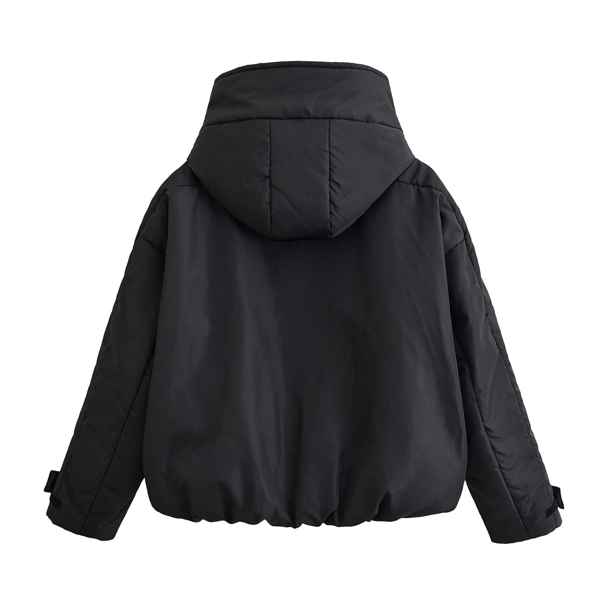 Estilo europeu e americano 2025 outono e inverno novas roupas femininas viajando versátil estilo urbano jaqueta de algodão com capuz