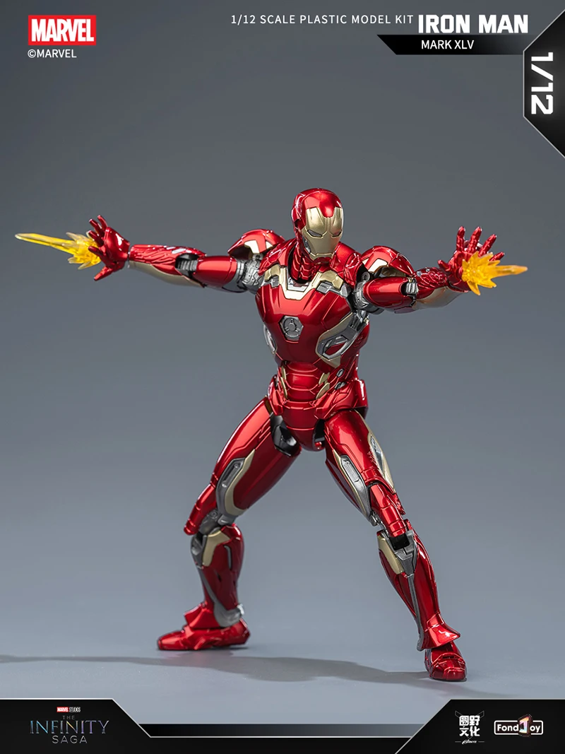 Fondjoy Iron Man MK45 Model Kit Infinity Saga Ironman MARK XLV Assembly Toy ABS Material Joint Movable Children's Birthday Gifts