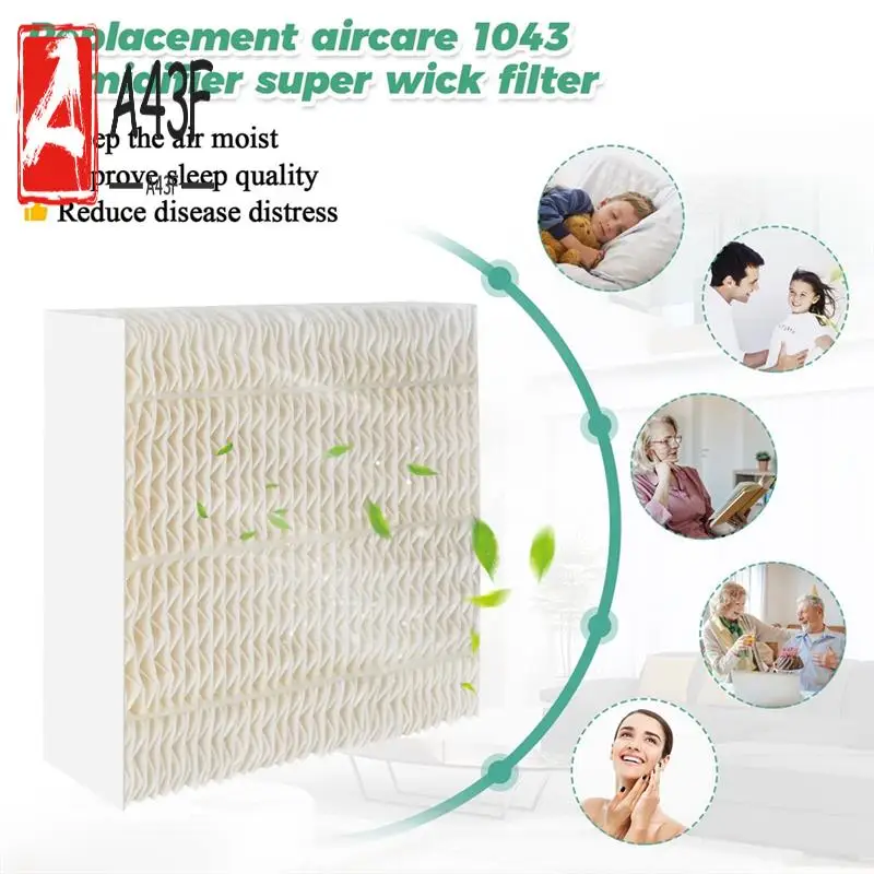 

A43F-1043 Фильтры фитиля для суперувлажнителя (3 шт.) Замена для серии испарительных увлажнителей Essick Aircare