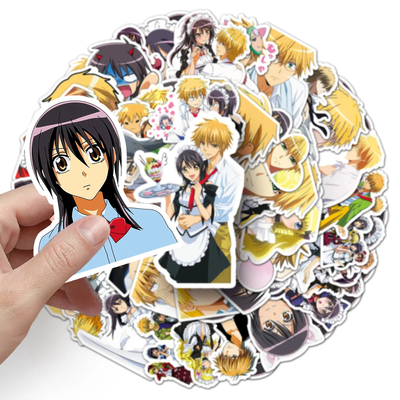 10/30/50 قطعة Kaichou wa Maid-sama أنيمي الأجهزة الطرفية DIY بها بنفسك الغيتار الهاتف كوب ماء الكمبيوتر المحمول سكيت ملصقات الزخرفية مقاوم للماء