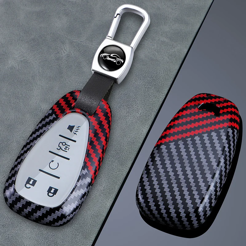 Carbon Fiber Car Key Cover Fob Case Shell for Chevrolet Onix Equino Cruze Spark Sonic Camaro Volt Bolt Malibu Blazer Traverse
