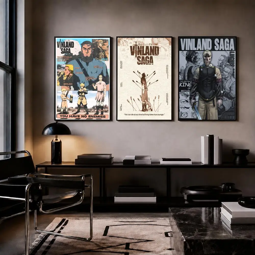 Anime V-Vinland Saga Poster HD PP Paper Waterproof Wall Art Print for Bedroom Living Room Decor