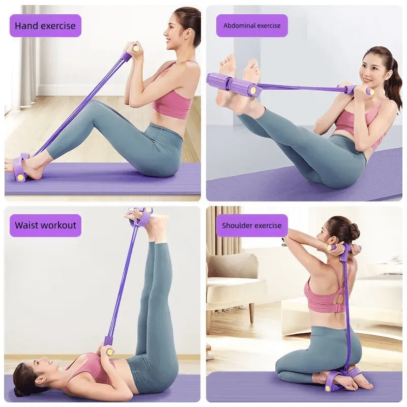 Widerstandsband-Set für das Heim-Fitnessstudio, Bauchübungsgeräte, Rudergerät-Zubehör, verbessert die Kraft und die Flexibilität! – Detail 6
