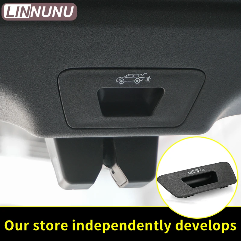 LINNUNU Trunk Lid Release Switch Cover Fit for Lynk&co 01 Internal trunk ButtonRear Hatch Back Lock Liftgate TailgateLatchHandle