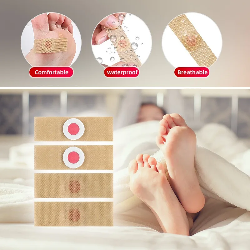 24 Pcs Foot Care Corn Pads Softening Plasters for Hard Skin Callus Removal Adhesive Stickers for Heel Toe Daily Use