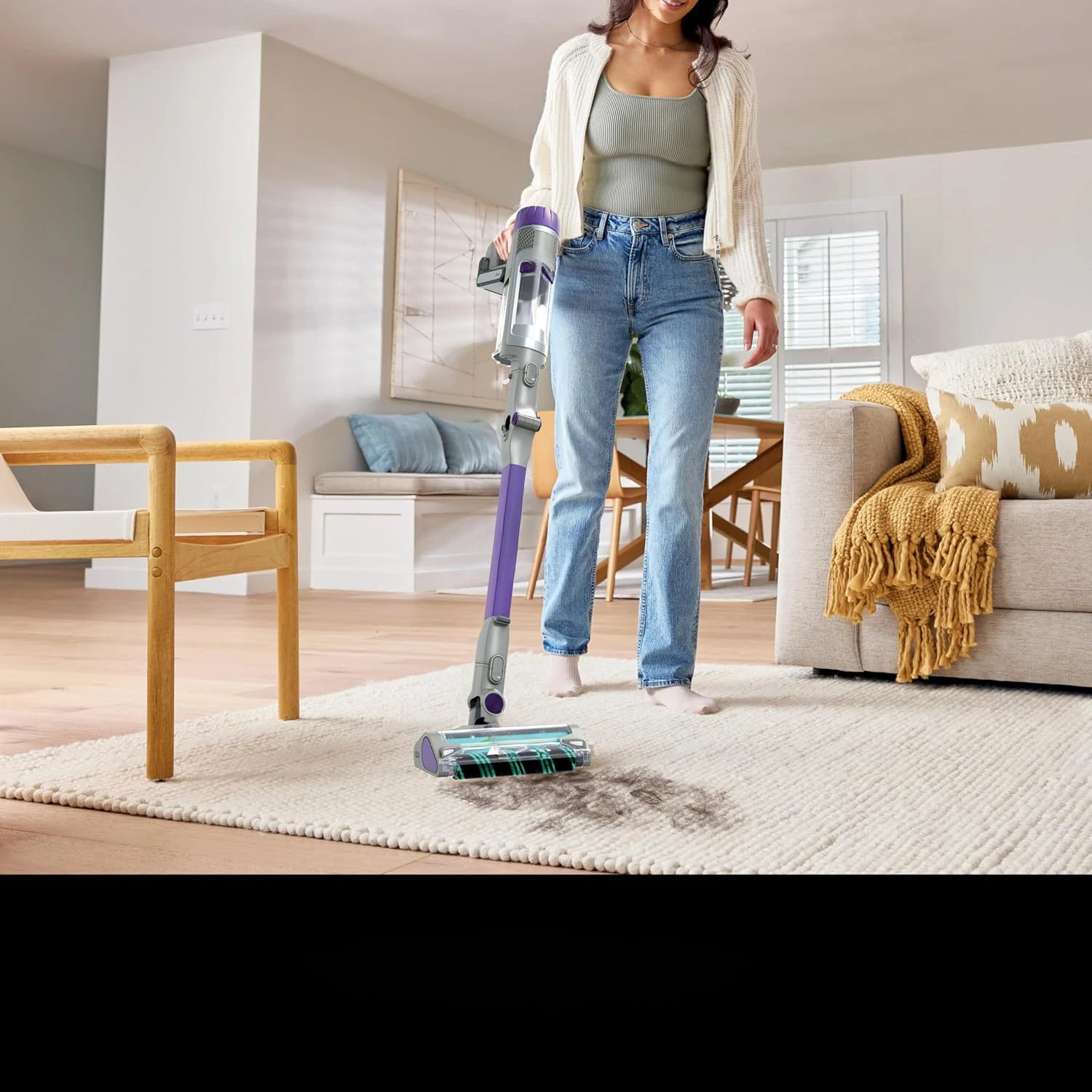 Cordless Vacuum Cleaner with HEPA Filter, PowerDetect Clean & Empty, Powerful Suction, Portable, Rechargeable, Lightweight