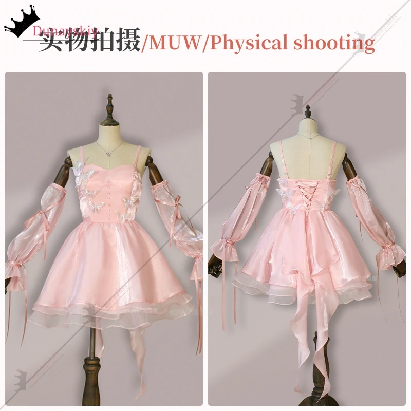 Gra miłość i Deepspace Hunter dziewczyna przebranie na karnawał różowa koronkowa księżniczka sukienka Lolita stroje Anime sukienki damskie stroje do odgrywania ról