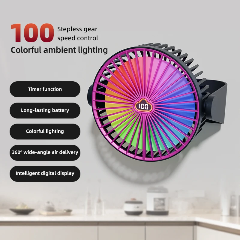 100 level small fan desktop electric fan small household silent office desktop USB charging bedroom dormitory student bed