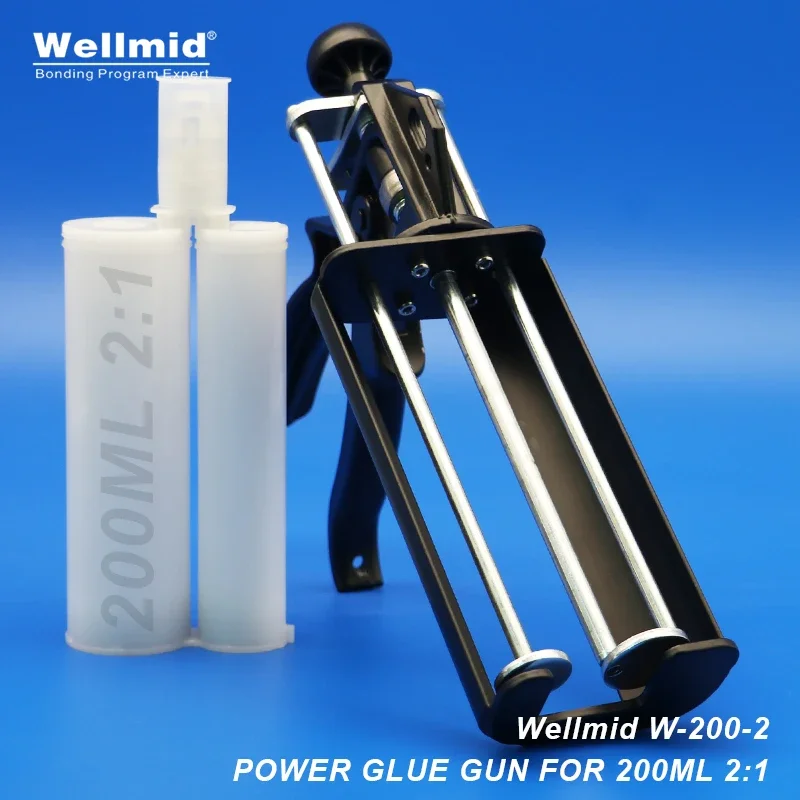 

200ml 2:1 AB Metal Glue Dispensing Gun 3M Kit Portable Double tube Mixing Dispenser Lord Araldite Cartridge Epoxy Adhesive Gun