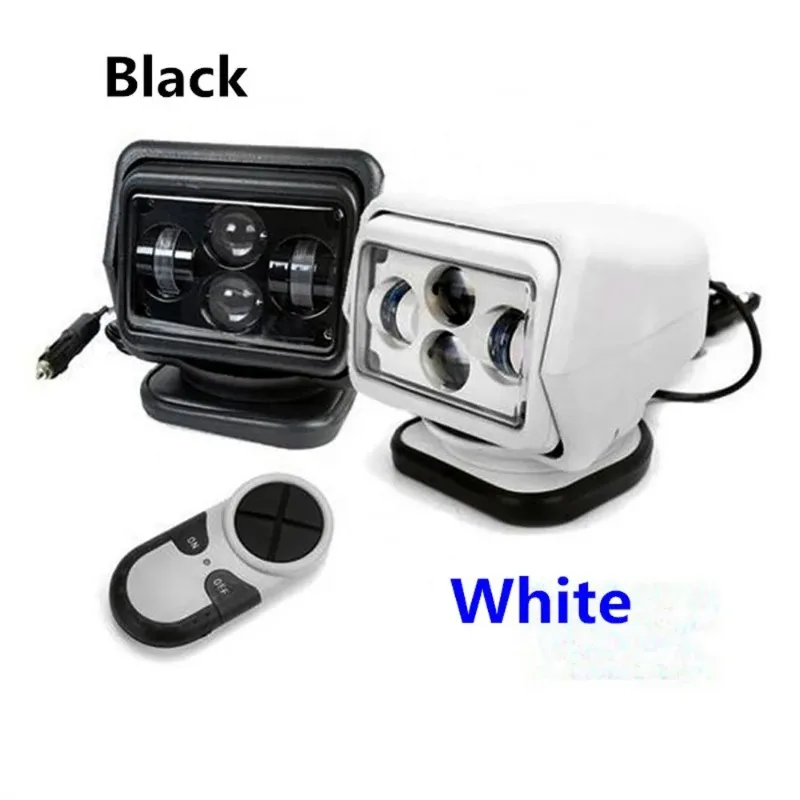 LED Search Light,60W 12V24V Remote Control 360 Degree Rotary,for Truck Off-road 4X4 Boat,Spotlight,Outdoor Working Camping