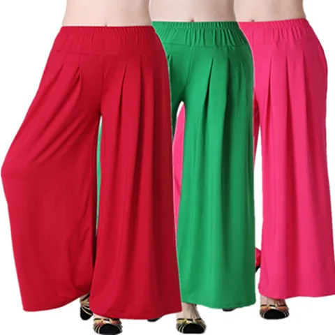 

Fashion Woman Casual Wide Leg Pants Loose-fitting Solid Elastic Band High Waist Female Clothing Ankle-length Trousers L38