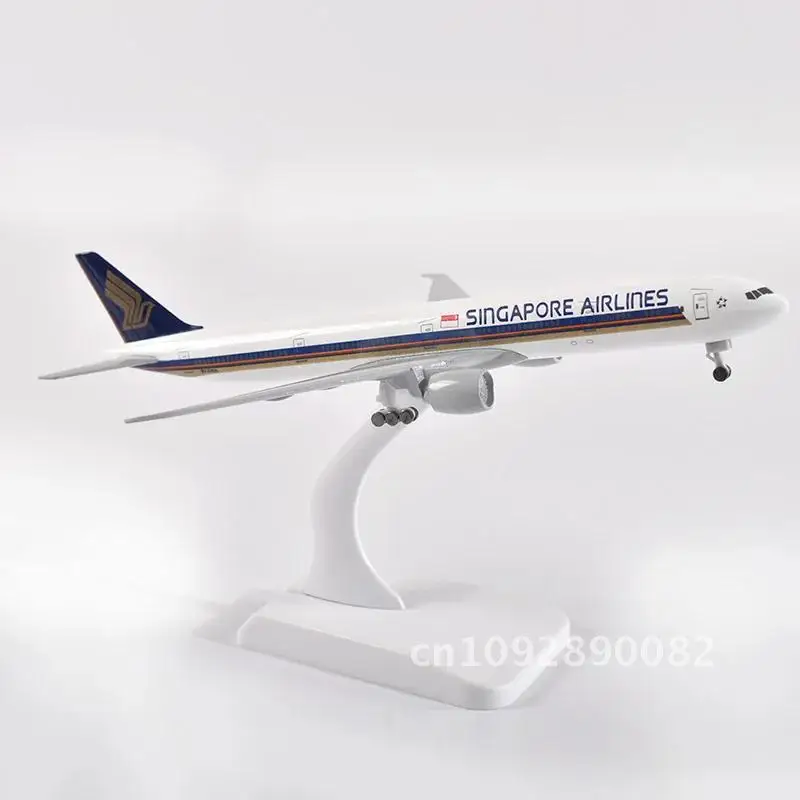 JASON TUTU 20cm planes Boeing 777 Plane Model Airplane Diecast Singapore Aircraft 1:300 Metal Model Dropshipping Model factory