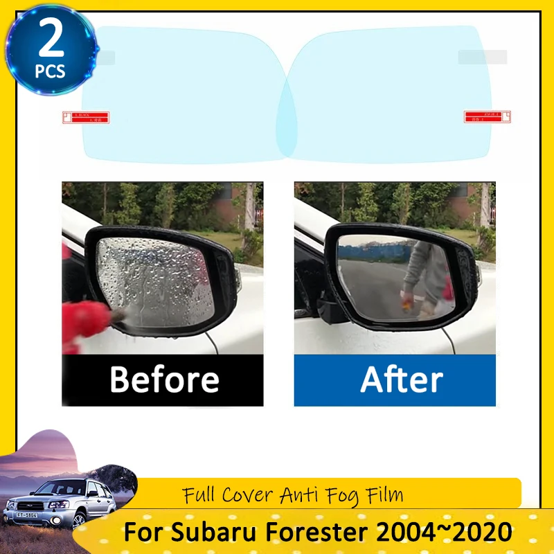 For Subaru Forester 2004~2020 2005 2006 2007 2008 2009 2010 SG SH SJ SK Full Cover Anti Fog Film Rearview Mirror Car Accessories