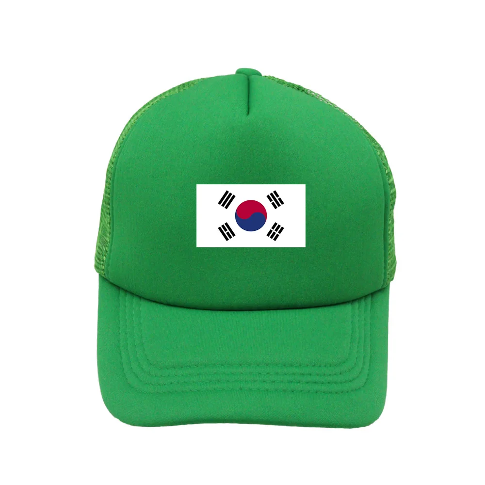 Brand Mens Trucker Hats Spring Summer Korea Flag Breathable Mesh Net Baseball Caps Women Travel Advertising Snapback Cap Dad Cap