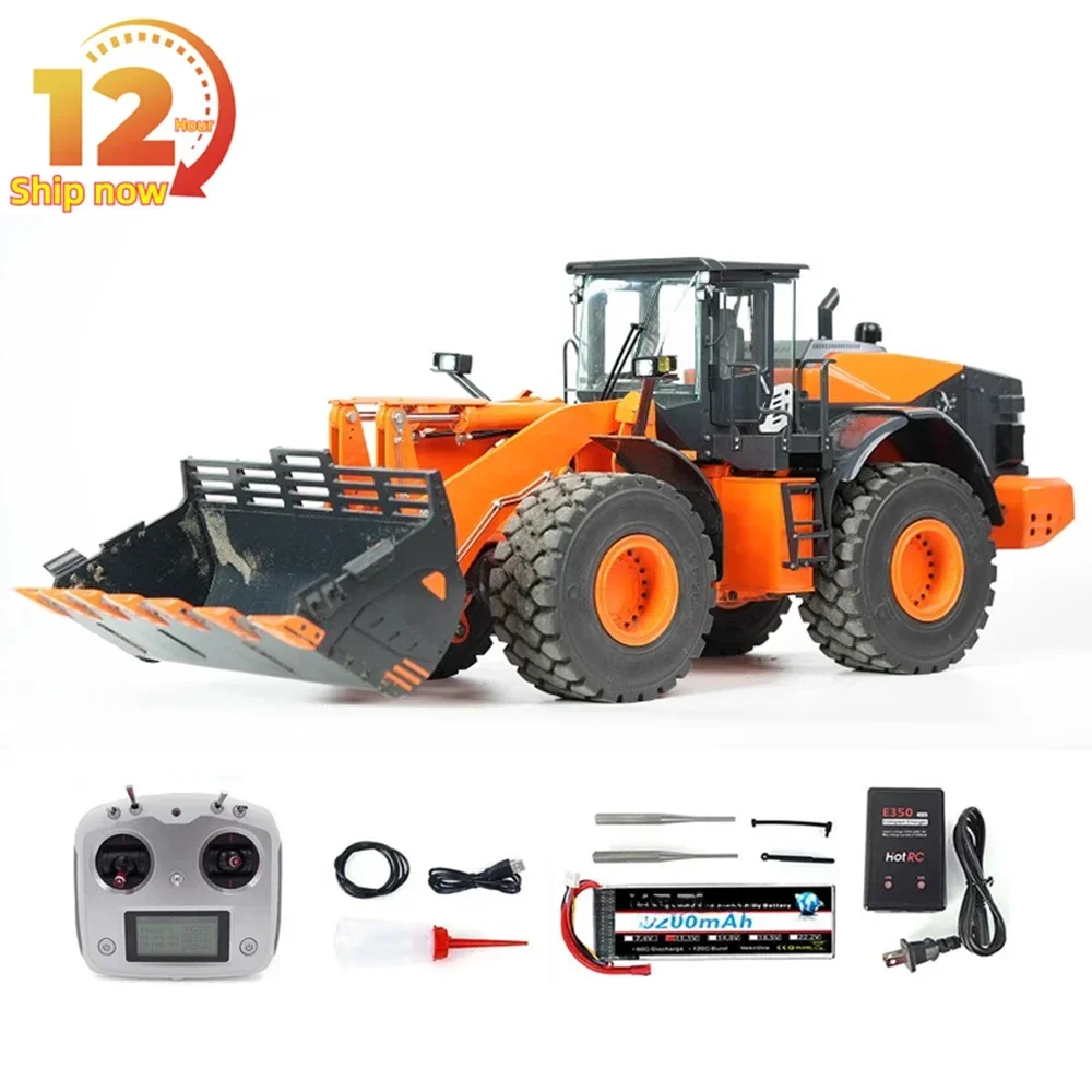 

ZW370 RC-нагрузчик 1/14 JDM 198 RC Гидравлический погрузчик Металлическая модель RTR со световой и звуковой системой Инженерный автомобиль с дистанционным управлением Игрушечный автомобиль