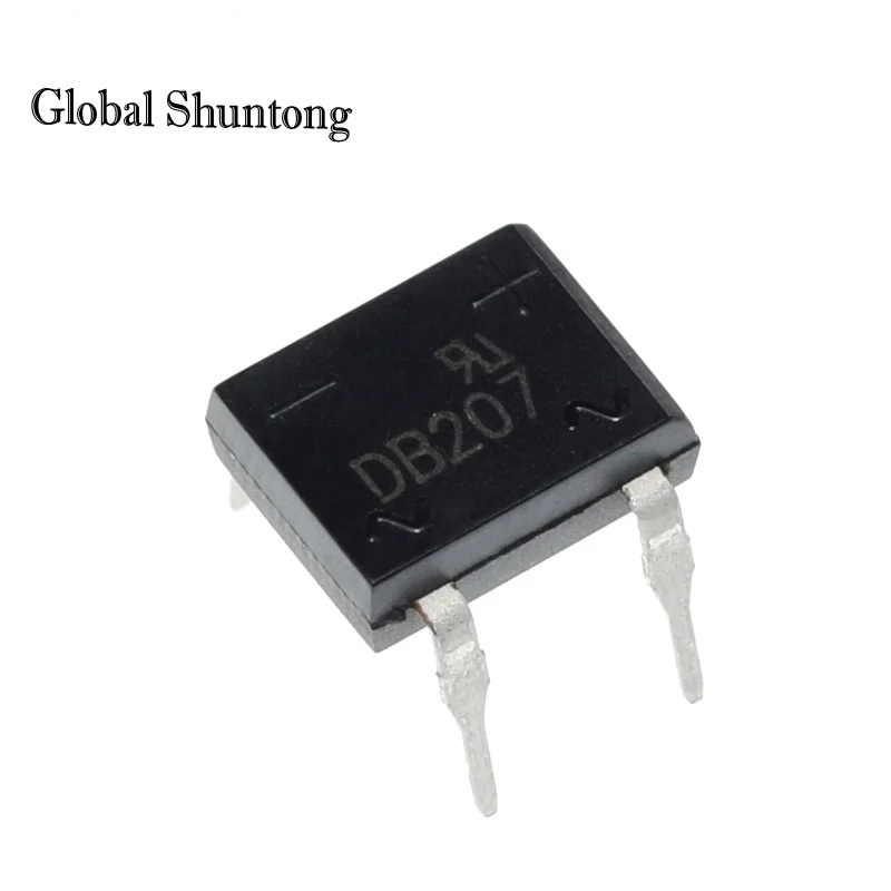 10pcs/lot diode bridge retifica DB104 DB106 DB207 DIP-4 DB207S DIP4 2A 1000V power rectifier 1000v electronic components