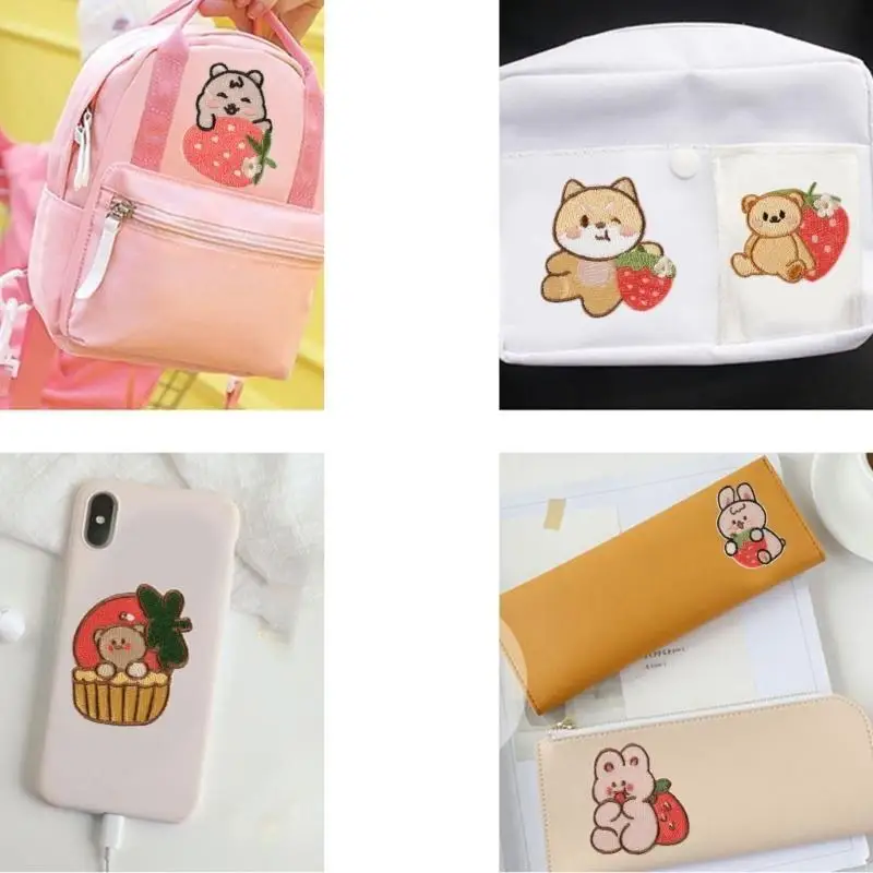 7 pcs portent du fer sur des patchs coudre sur des appliques décoratives brodées Patches Y08E