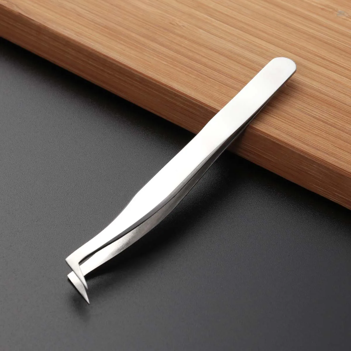 Enxertia cílios postiços pinça de aço inoxidável ferramenta de maquiagem de alta precisão fácil lidar com leve moda palco casamento diariamente