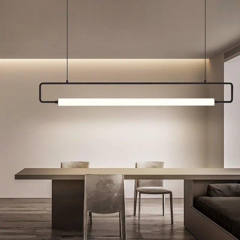 Long restaurant candle bar designer modern dining table office meeting room led light