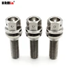 HRMin Gr5 チタンボルトネジ M14x1.5x28-45mm 6 穴フリーコーンワッシャー 10/20ps マサラティアウディ VW ベンツランボルギーニホイール用 3