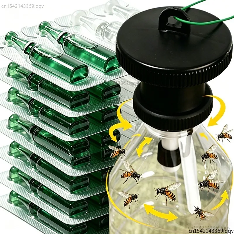 Long-Lasting Deterring Bait Anti Fly Fruit Killer Liquid Fly Trap Killer Orchard Insect Trap Pest Control Bee Traps Catcher Tool