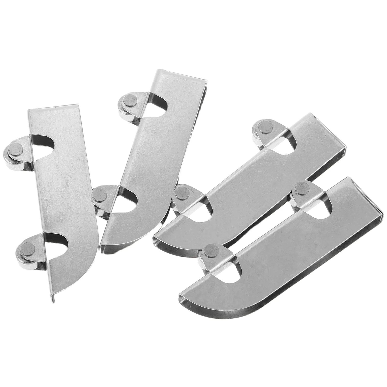 

4pcs Thick 5mm Sliding Door Track Wheels Stainless Steel Pulley Rollers Smooth Silent Wardrobe Cabinet Barn Door Guides